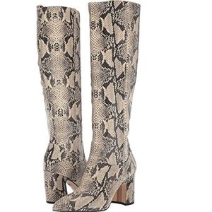 Sam Edelman Tall Snake Print Boot